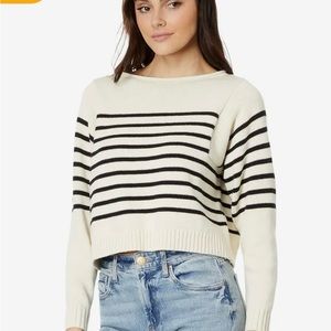 Madewell Rolled-Neck Pullover Sweater in Stripe